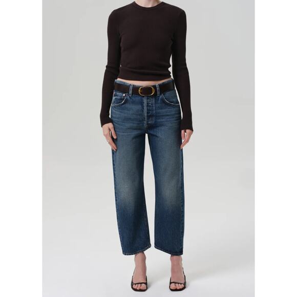 NWT Citizens of Humanity Dahlia Bow Leg Baby Roll Jeans in Brielle Size 28 - Picture 1 of 11